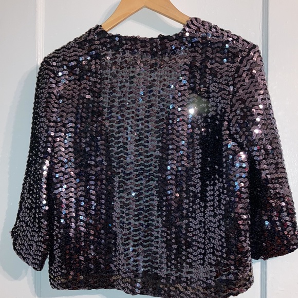 🌼HOST PICK🌼Vintage NWOT Bernshaw Sequin Jacket - Picture 7 of 9